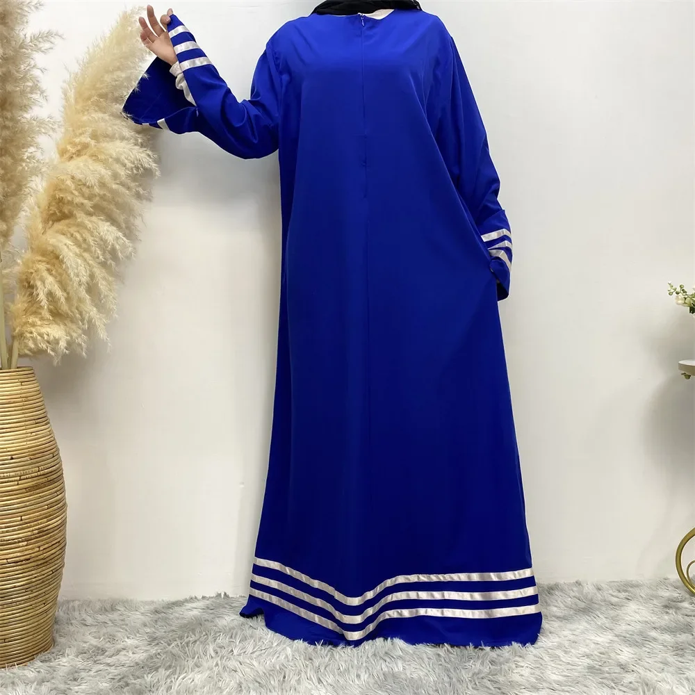 Abaya informal holgada para mujer, caftán musulmán de gran tamaño, vestido musulmán para Festival de moda, Abayas de Dubái