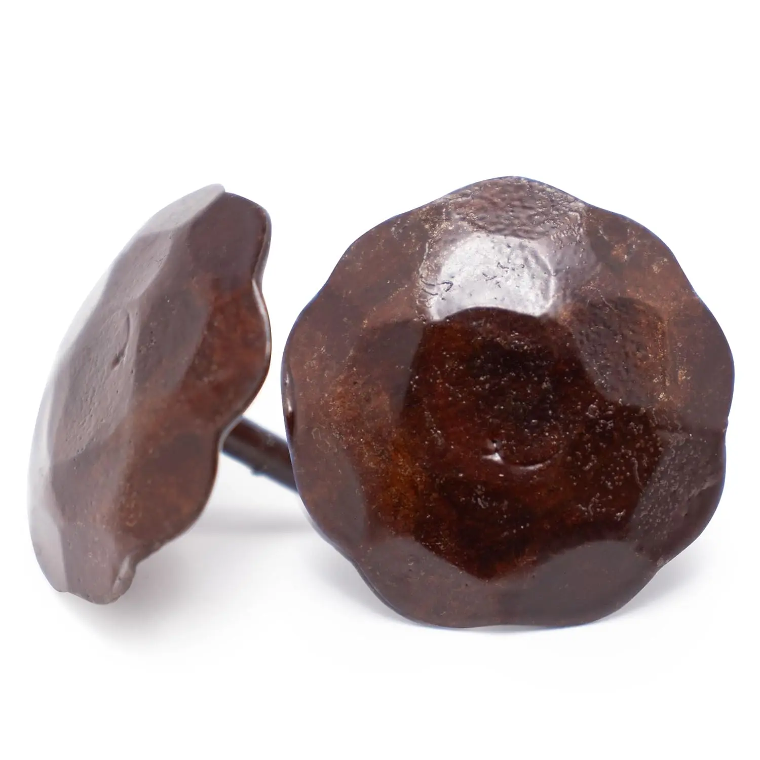 Clavos de cabeza redonda pequeña negra rústica, 1 pulgada, paquete de 50 sujetadores decorativos para granja, persianas