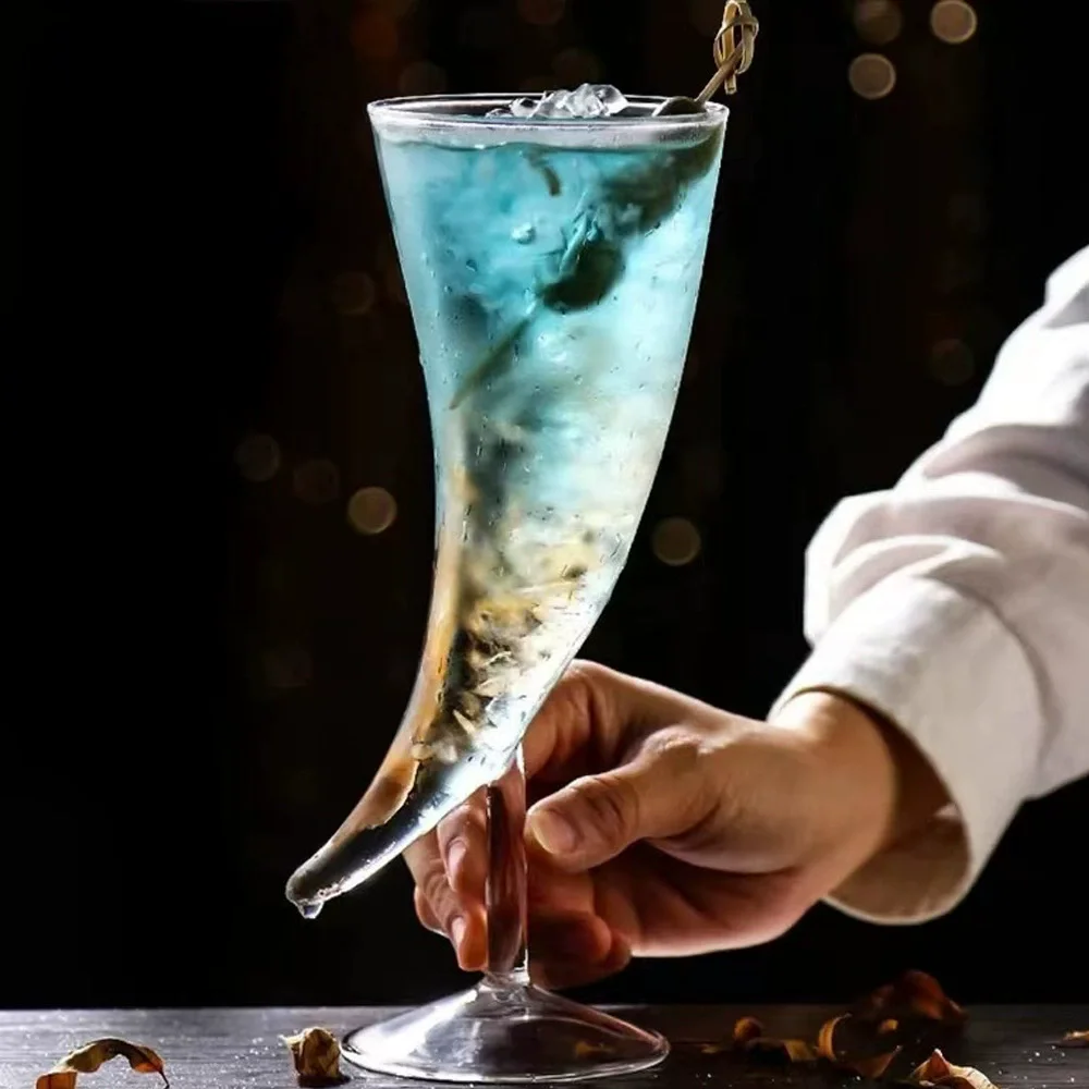 

Creative Halloween Moon Cup Cocktail Glass Creative Pipe Mold Molecular Cocktail Champagne Glass Bar Cocktail Glass Cup