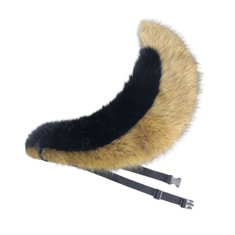 수제 플러시 늑대 귀 귀에 헤드 밴드와 가짜 모피 할로윈 코스프레 파티 의상 액세서리 아동-성인을위한 꼬리