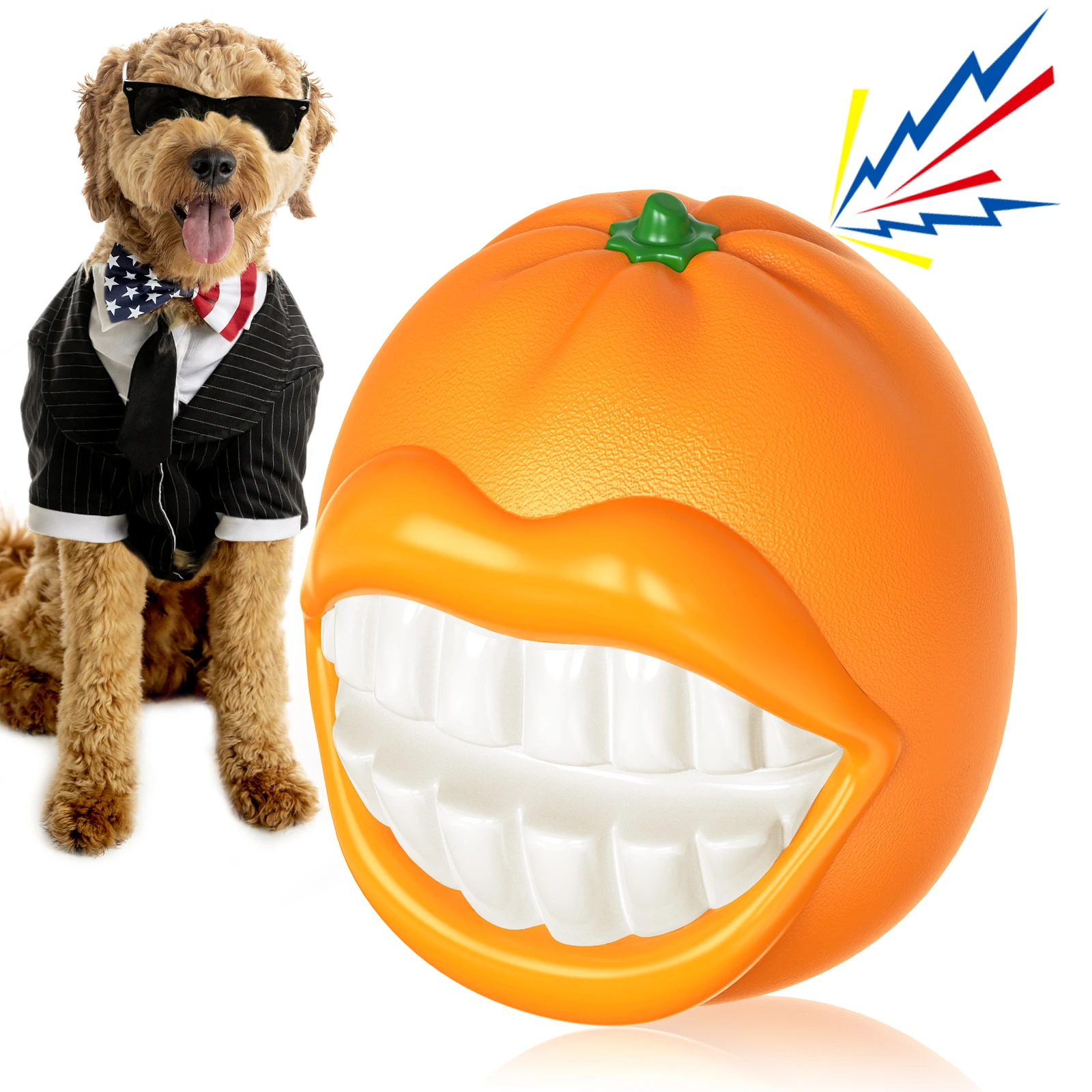 

New Popular Pet Supplies, Bite-Resistant Sound-Making Orange Dog Toy, Puppy Entertainment Supplies, Hot-Selling New Product