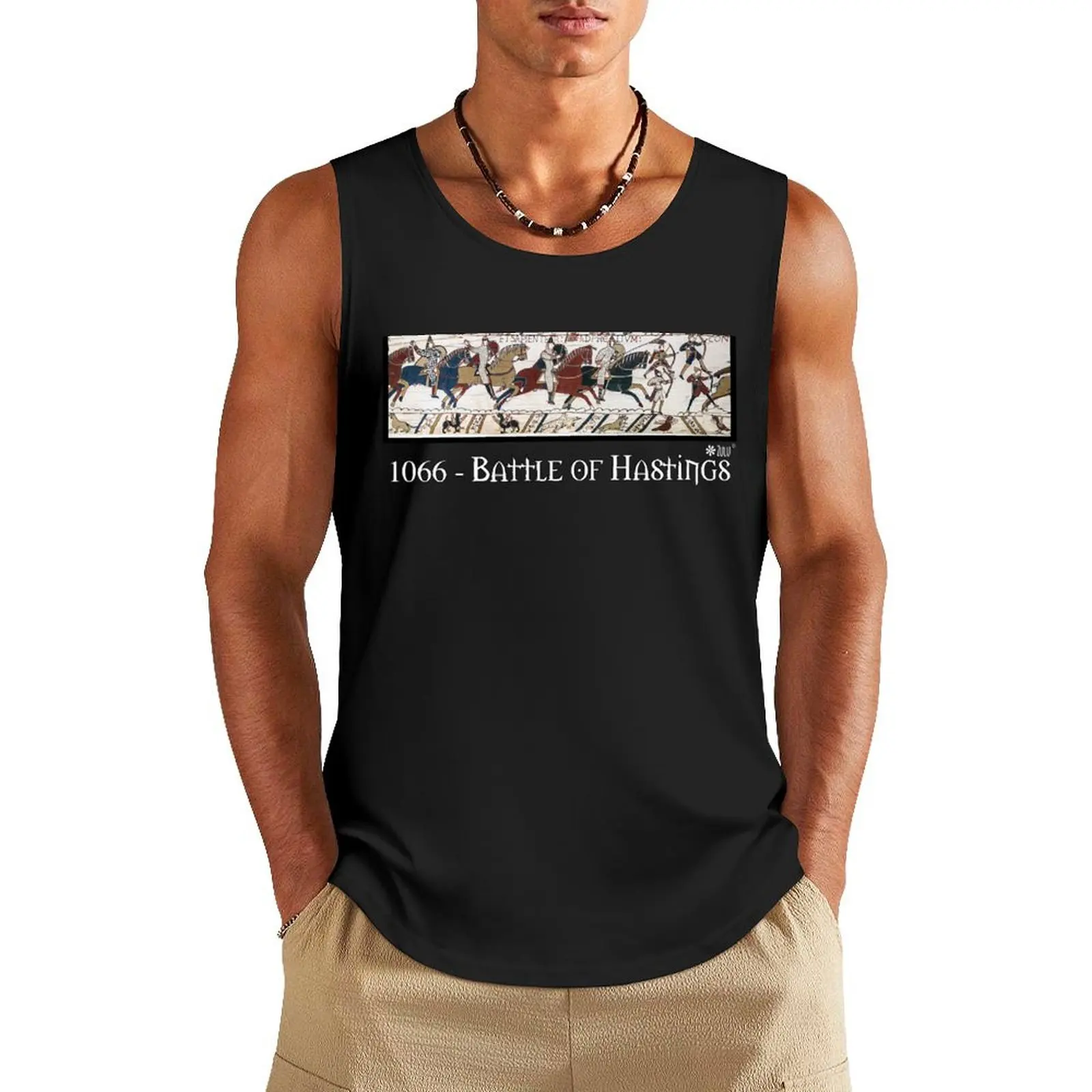 Camiseta de algodón para hombre, camiseta sin mangas, ropa de verano