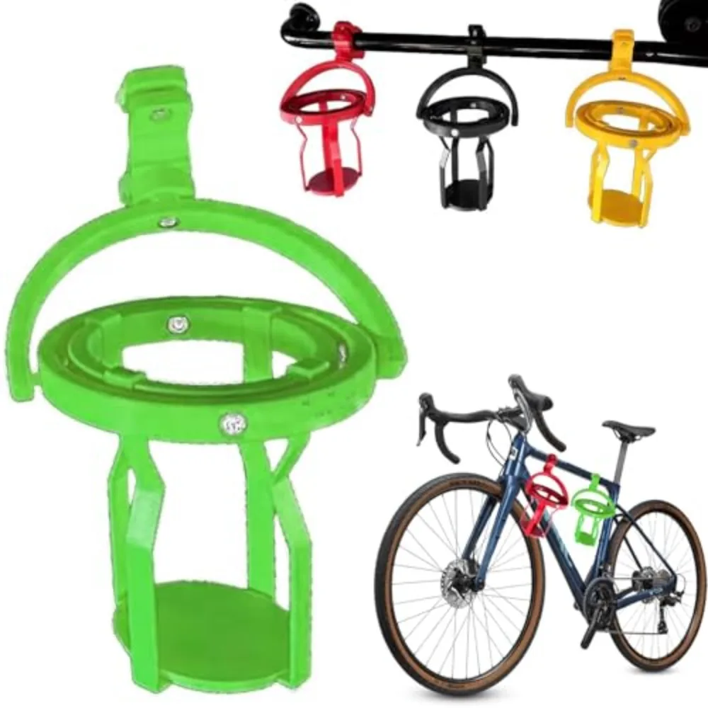 No Spill Gyroscopic Cup Holder Adjustable Clip Hanging 3D Motorcycle Drink Holder Multifunctional Self Leveling Cup Holder Clamp