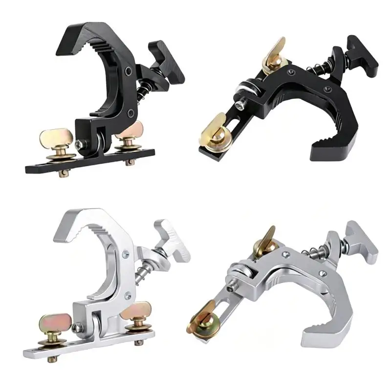 Lightweight Aluminum Folding Clamp for LED Moving Head Light Fast Lock Truss Hook Portable for Tour Stage DJ Lighting Rigging