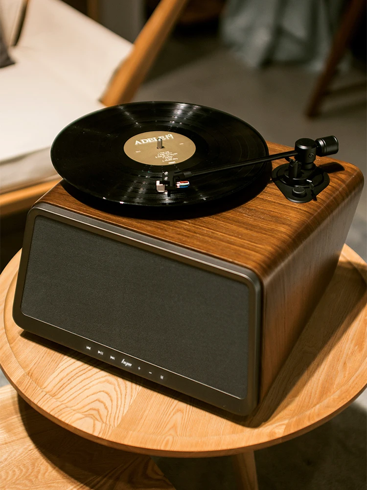 HYM-Seed vinyl record player, bluetooth speaker, record player speaker, gramophone, retro living room, European style