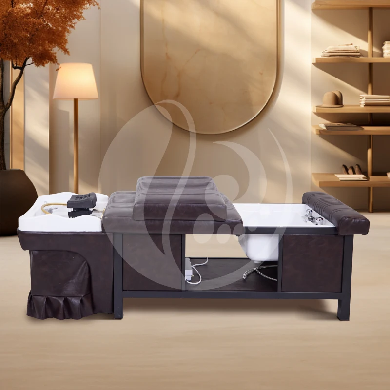 

Modern Luxury Salon Furniture Spa Water Circulation Hair Washing Massage Chair Pedicure Shampoo Bed