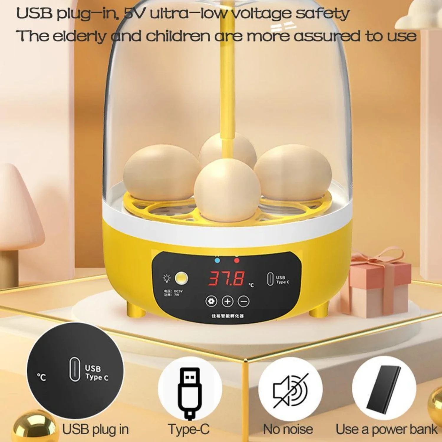 Compact, Essential, and Efficient Mini S1J5 Automatic Poultry Farm Egg Incubator for Small Healthy Quail Eggs Hatchery - Incubat