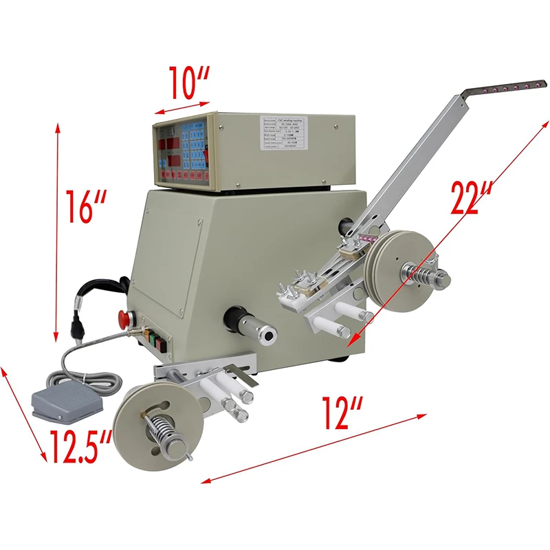 110 فولت التلقائي لفائف الأسلاك النحاسية آلة لف CNC لفائف مايكرو كابل اللفاف مع وظيفة الذاكرة خطوة محرك معزز اللفاف النحاس