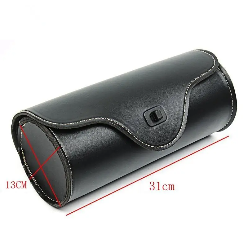 Motorrad- und Fahrradlenker-Aufbewahrungstasche aus PU-Leder, wasserdicht, mit verstellbaren Riemen, ideal für Outdoor-Fahrten, Pendel- und Ausflüge. – Detail 5