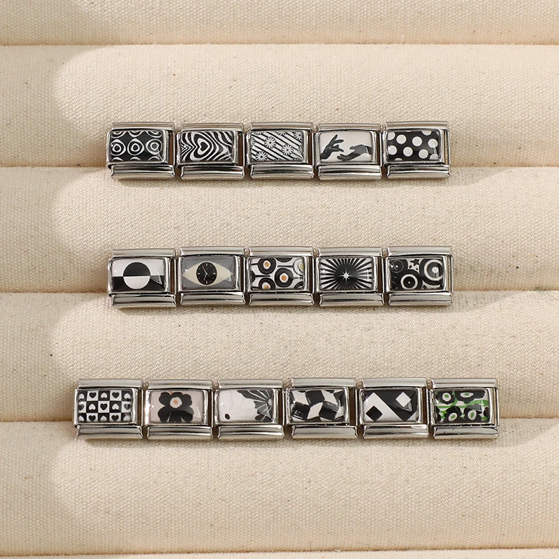 جديد جميل الحيوانات الأليفة القطط والكلاب وصلات سحرية إيطالية تناسب 9 مللي متر سوار الفولاذ المقاوم للصدأ النساء الرجال DIY بها بنفسك صنع المجوهرات