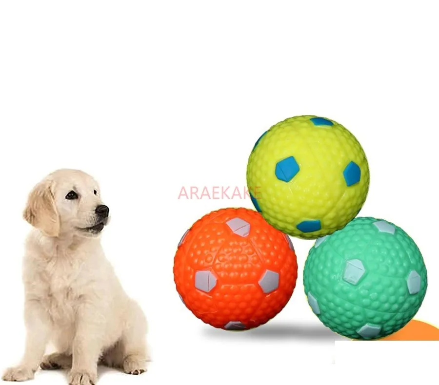 

Мяч игрушечный для собак, 6 шт., мяч эластичный шлифовальный для больших собак, устойчивый к укусам для щенков, собак, тренировочный мяч с отверстиями
