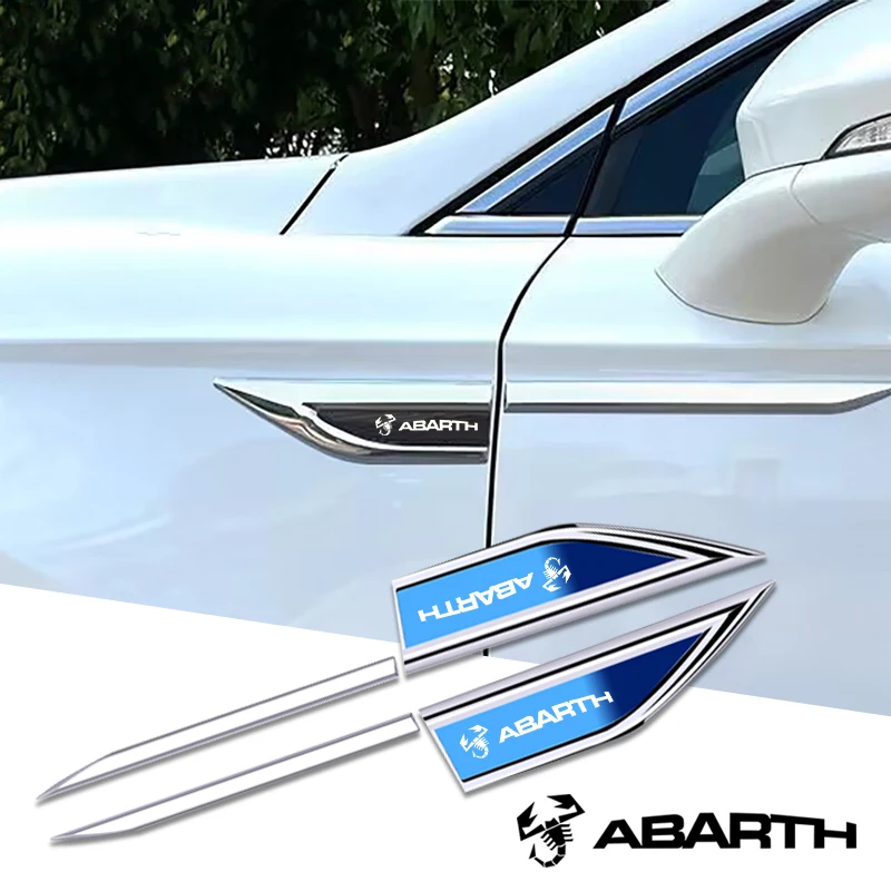 2pcs car accessory Side Doors Blade car stickers car accessories interiors for abarth 124 spider 500 500c 595 595c 695 695c