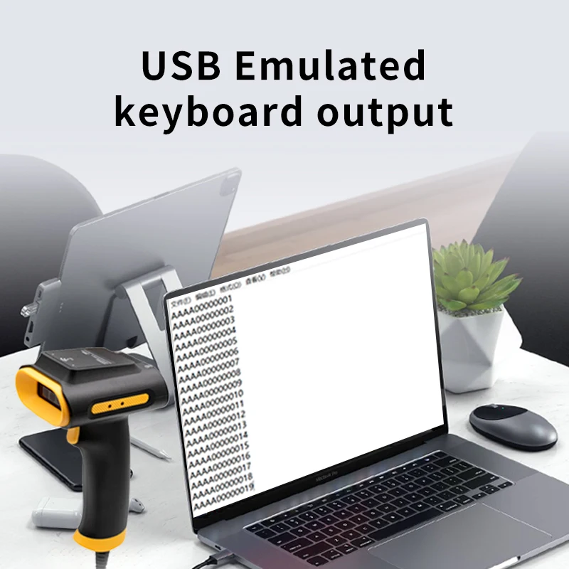 RFID UHF Reader 860-960mhz Handheld 2D Two-Dimensional Arcode Scanner For Data Collection