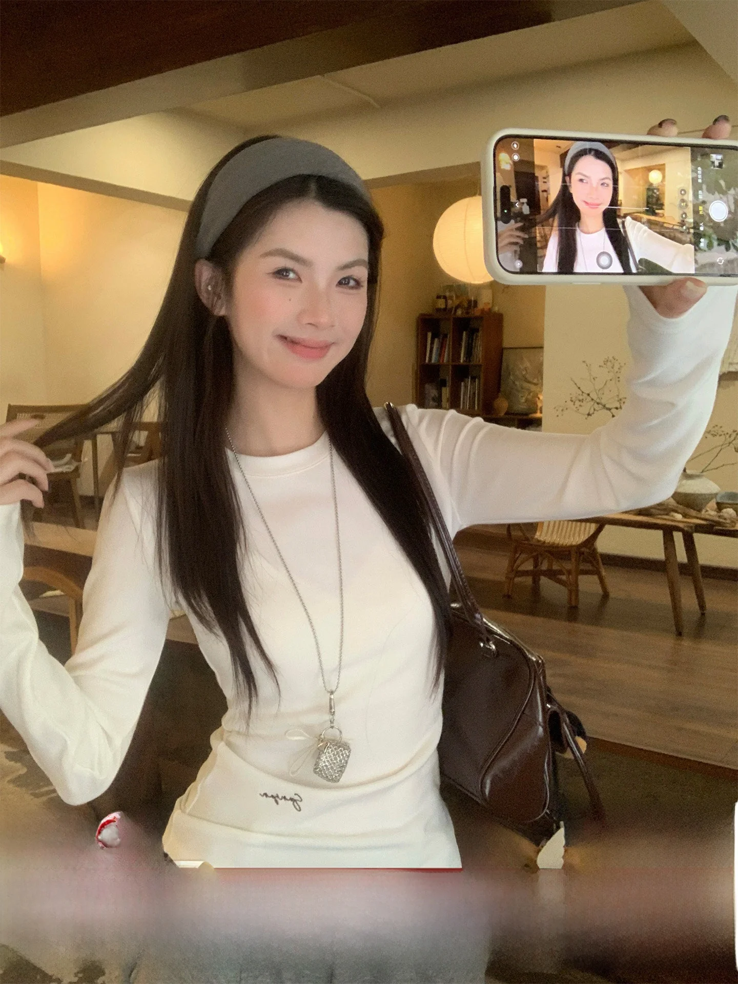 

Женское облегающее нижнее белье Fce Lined Long Sve round Ne T-irt, базовая модель для зимы, повседневное, для осени и весны, модное.