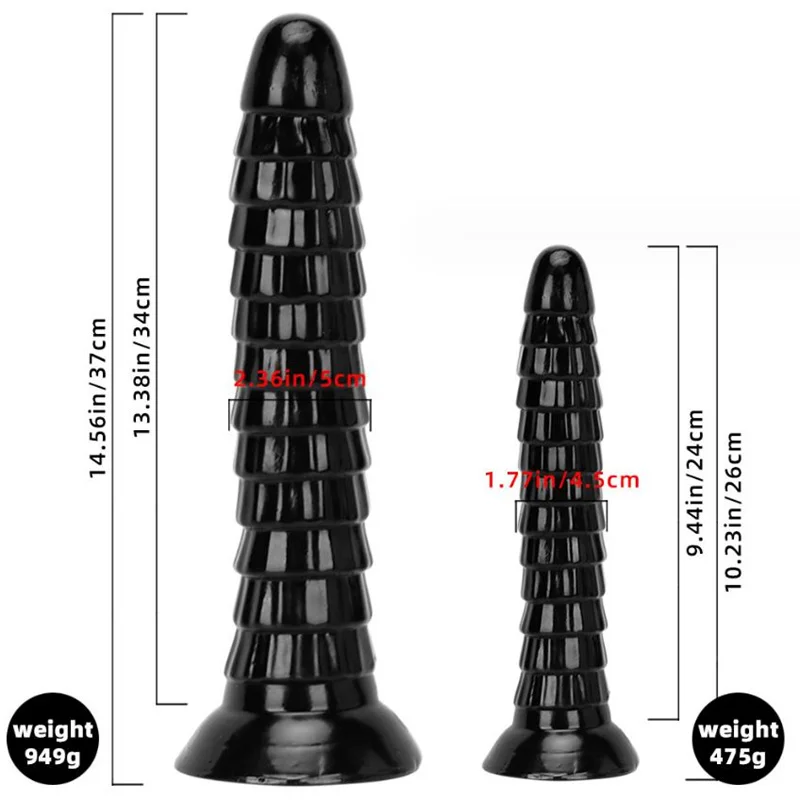 Overlength Anal Plug Dildo กระตุ้นทวารหนักช่องคลอดยาว ButtPlug อวัยวะเพศชายใหญ่พร้อมถ้วยดูดเพศของเล่นสําหรับผู้หญิงผู้ชาย ...