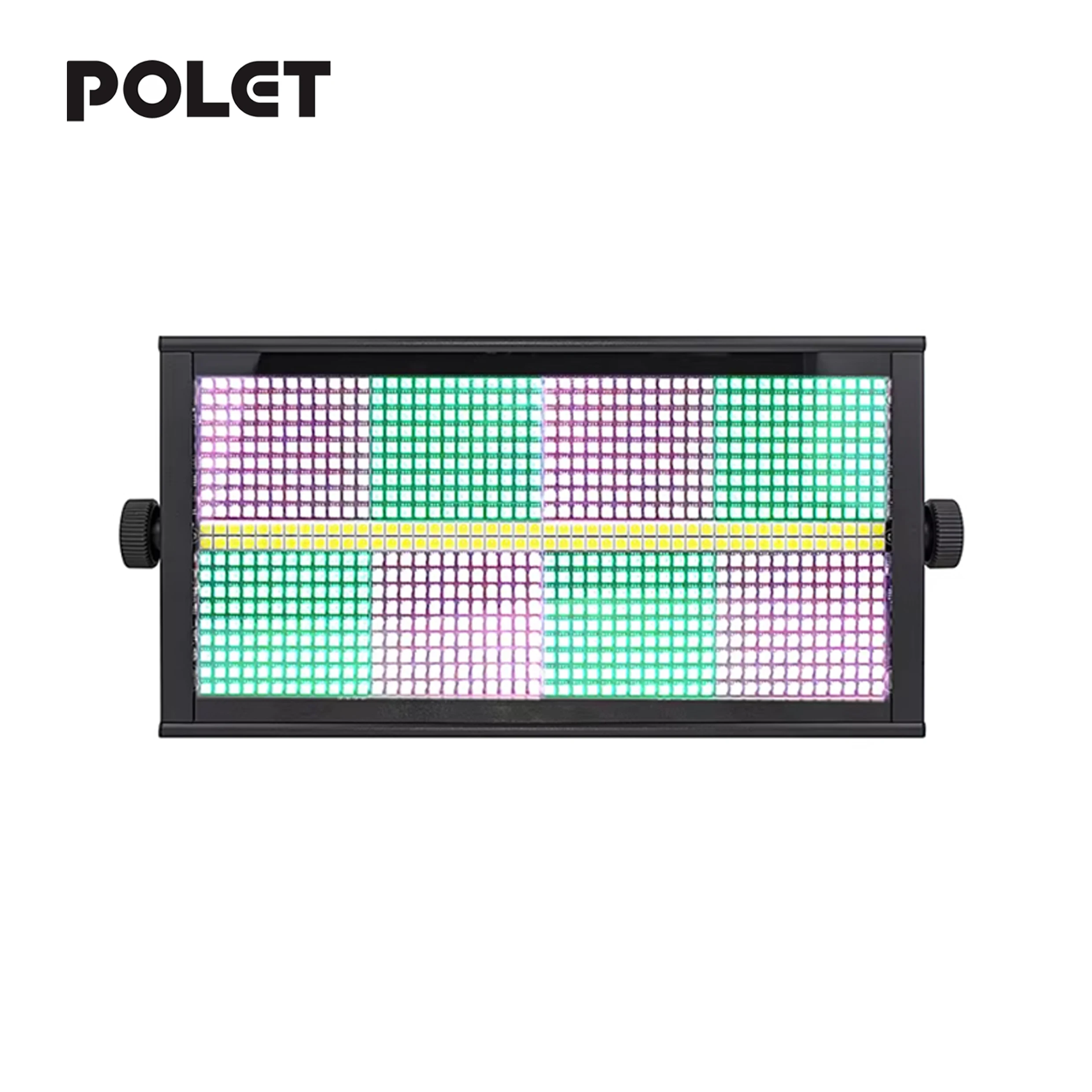

POLET 200W LEDRGBW 4in1 8+8Partition StrobeLight White 8000K DMX512 Dj Wash wedding Show Bar Strobe Stage Lighting Effects party