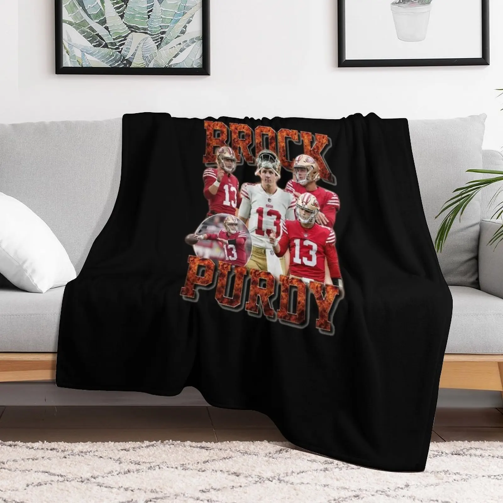 Brock Purdy 13 Throw Blanket