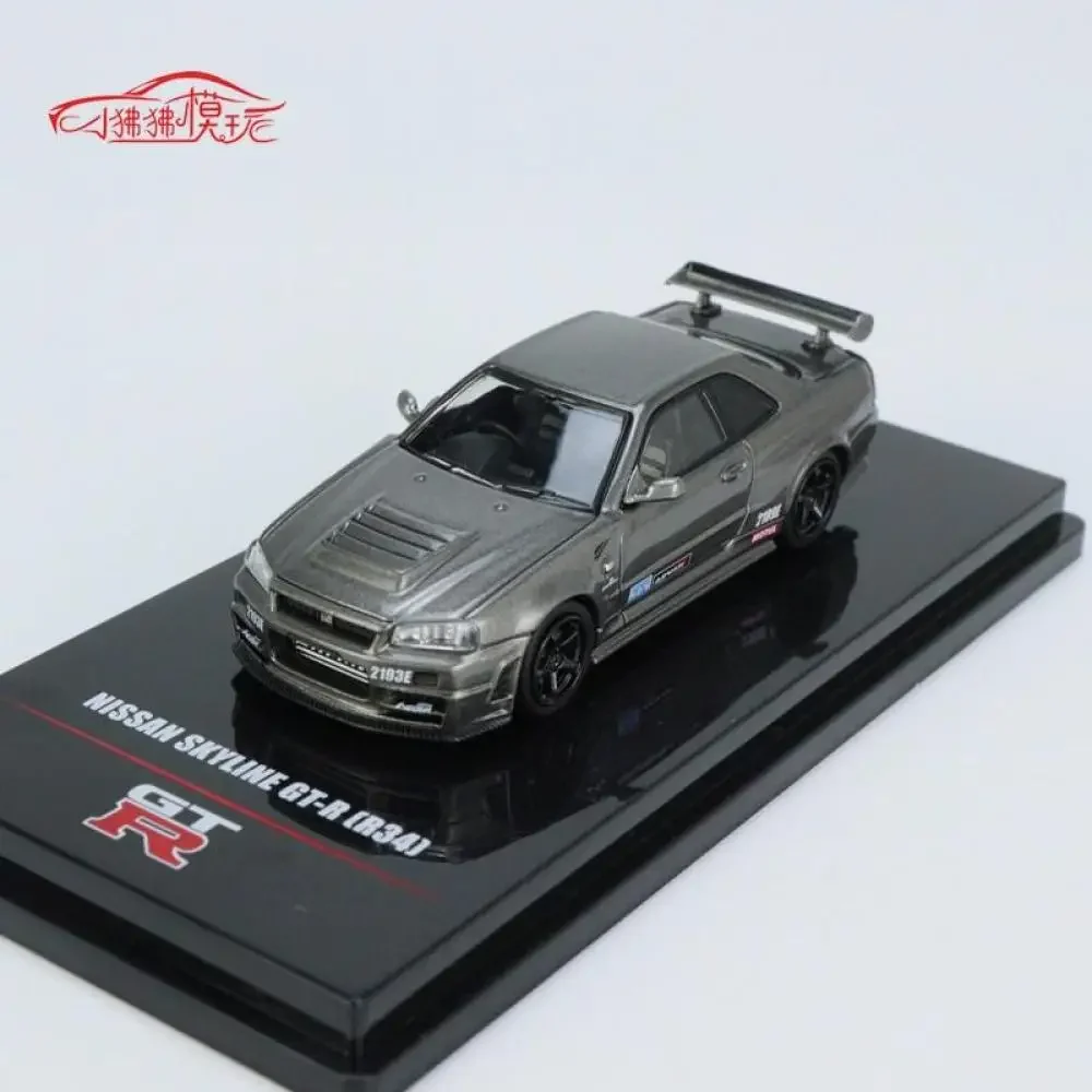 

INNO 1:64 Nissan skyline GTR R34 OMORI FACTOR CLUBMAN RACE SPEC Коллекция литых под давлением сплавов, модель украшения автомобиля, игрушки