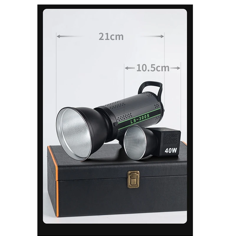 SCLS M60 Handle Photo Studio Light COB Bi-Color CCT 2500-6500K CRI Greater Than Equal 95 TLCI Greater Than Equal 97 EU PLUG