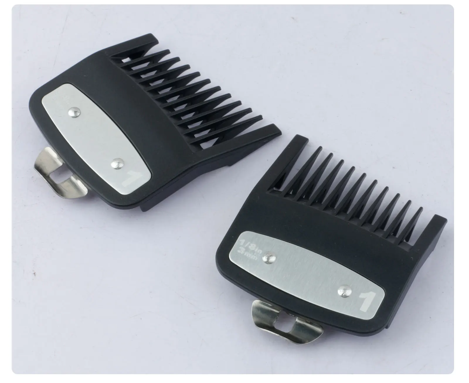 2 Stücke Professionelle Koteletten Friseur Haarschnitt Führungskamm Haarschneidemaschine Grenzkämme Trimmer Wachen Befestigung Styling Werkzeuge 3mm/4,5mm – Detail 19