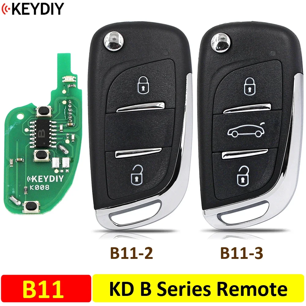 KEYDIY KD B11 B11-2 B11-3 DS Style 2/3 Button Universal B Series Remote Car Key For KD900/KD-X2/URG200/KD MINI Key Programmer