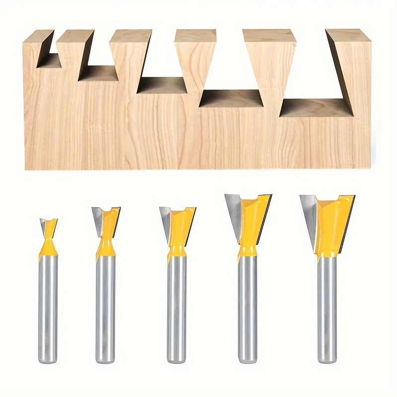 

Фреза для деревообработки с хвостовиком 6,35 мм, 5 шт.