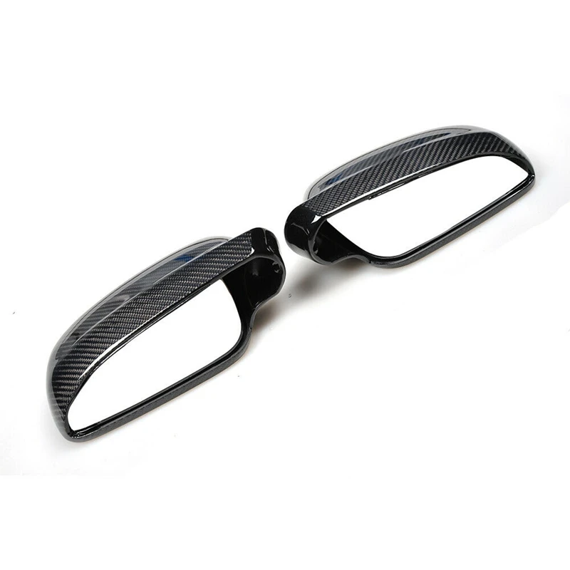 Carbon Fiber ABS Side Rear View Mirror Cover Replacement for Bora Golf 4 IV MK4 1998-2009