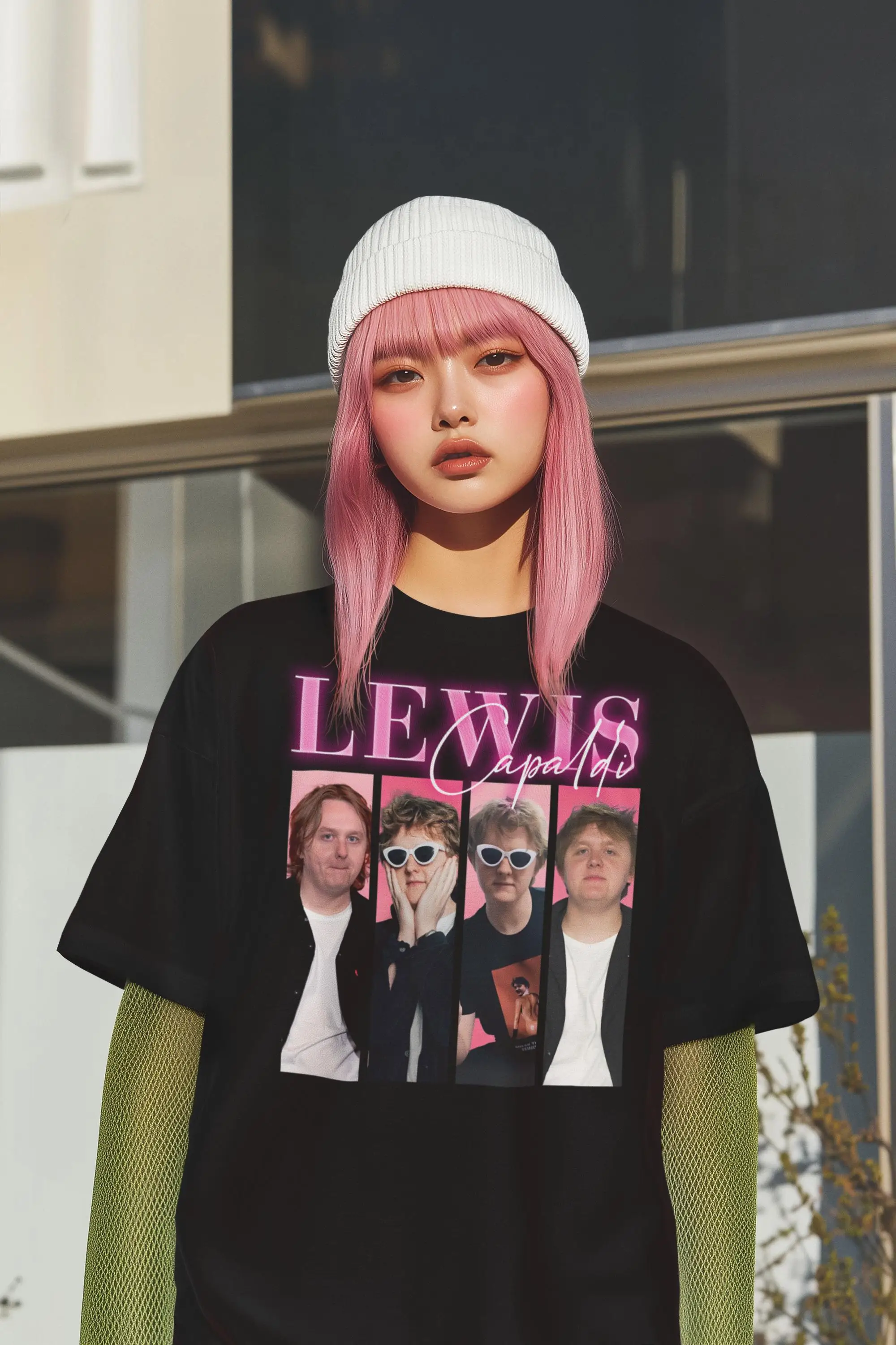 Lewis Capaldi Tour Vintage T-Shirt, Funny Y2K Retro Tee, Unisex Loose Fit Pop Star Fan Merch Cotton Top