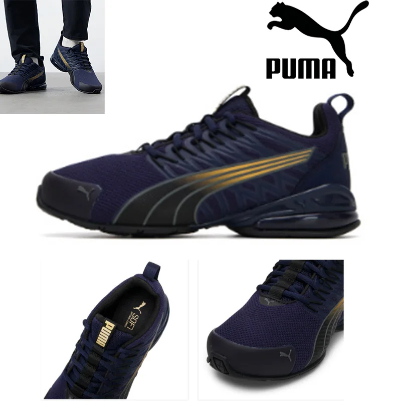 Puma Mid Top Running Shoes 7/24 Anti Slip Lightweight Breathable Comfortable Walking Sneakers 379601-16