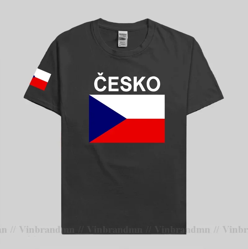 Czech Republic Czechia Men T shirts Jerseys Nation Team Tshirt 100% Cotton T-shirt Sporting Clothing Tops Tees Country Flags CZE view 5
