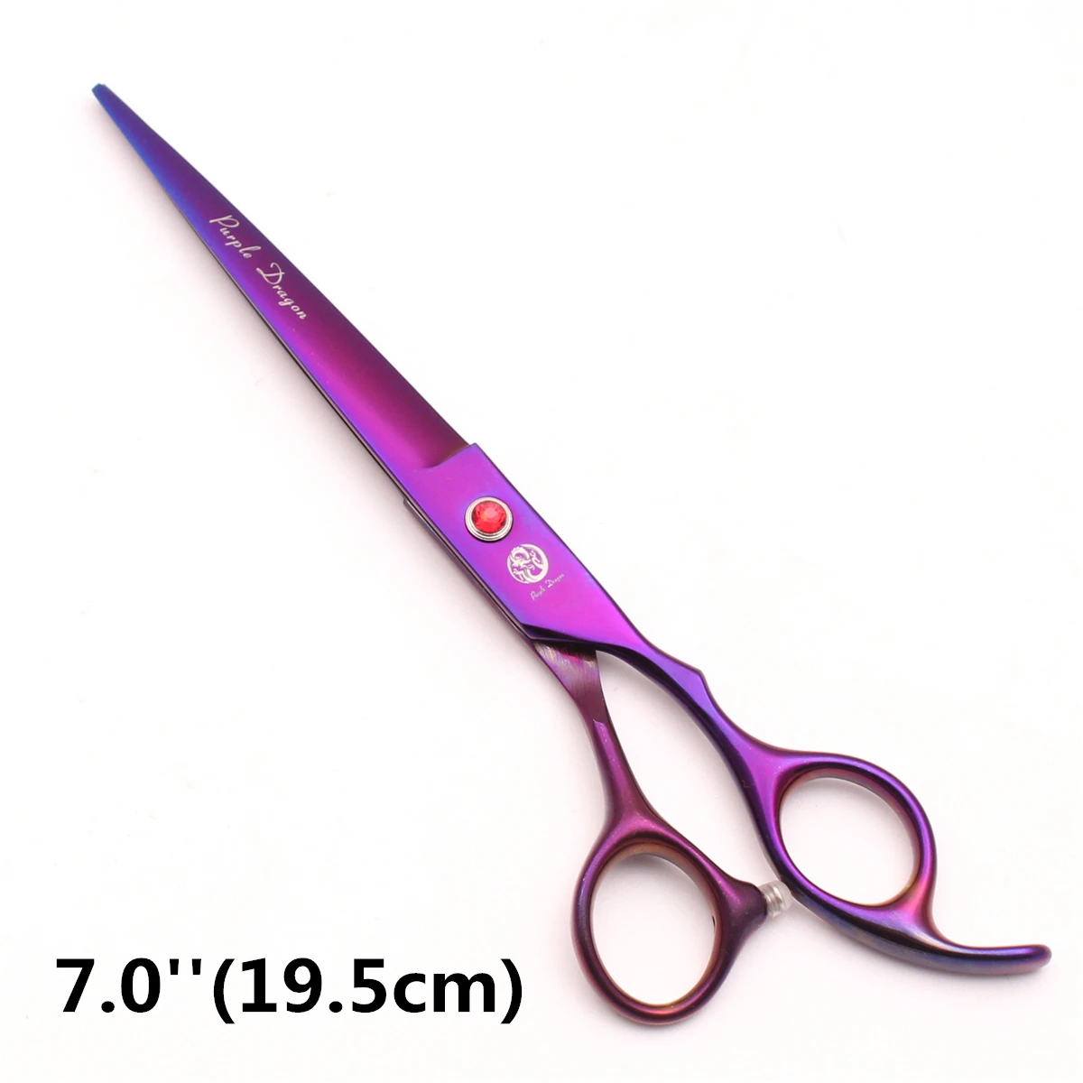 Purple Dragon 7.0\'\' 8.0\'\' Pet Grooming Scissors Thinning Shears Professional Cat Dog Curved Scissors Hair Cutting Comb Z3005