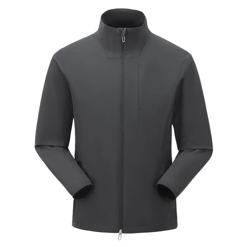 

New outdoor sports breathable st-up collar jacket men casual thin spring autumn city travel camping group