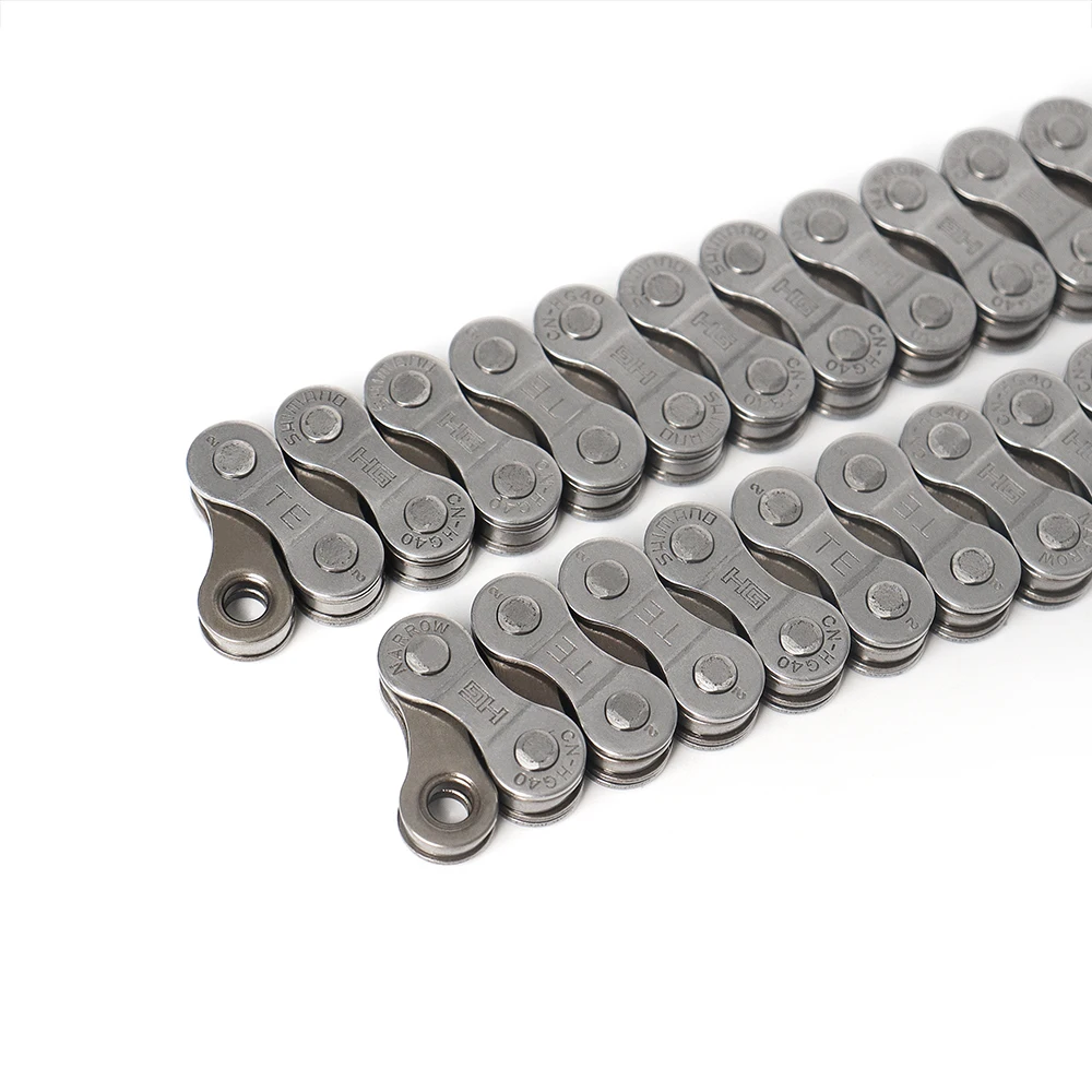 SHIMANO-TOURNEY HG40 Bike Chain para MTB, Peças Originais de Bicicleta, Cinza, 6 velocidades, 7 velocidades, 8 velocidades, 116L, HG 116L