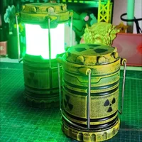 Decorative LED Mini Nuclear Reactor Lantern Apocalypse Style Couple Prank Night Light Halloween Gift Home Decor Novelty Lamp 3