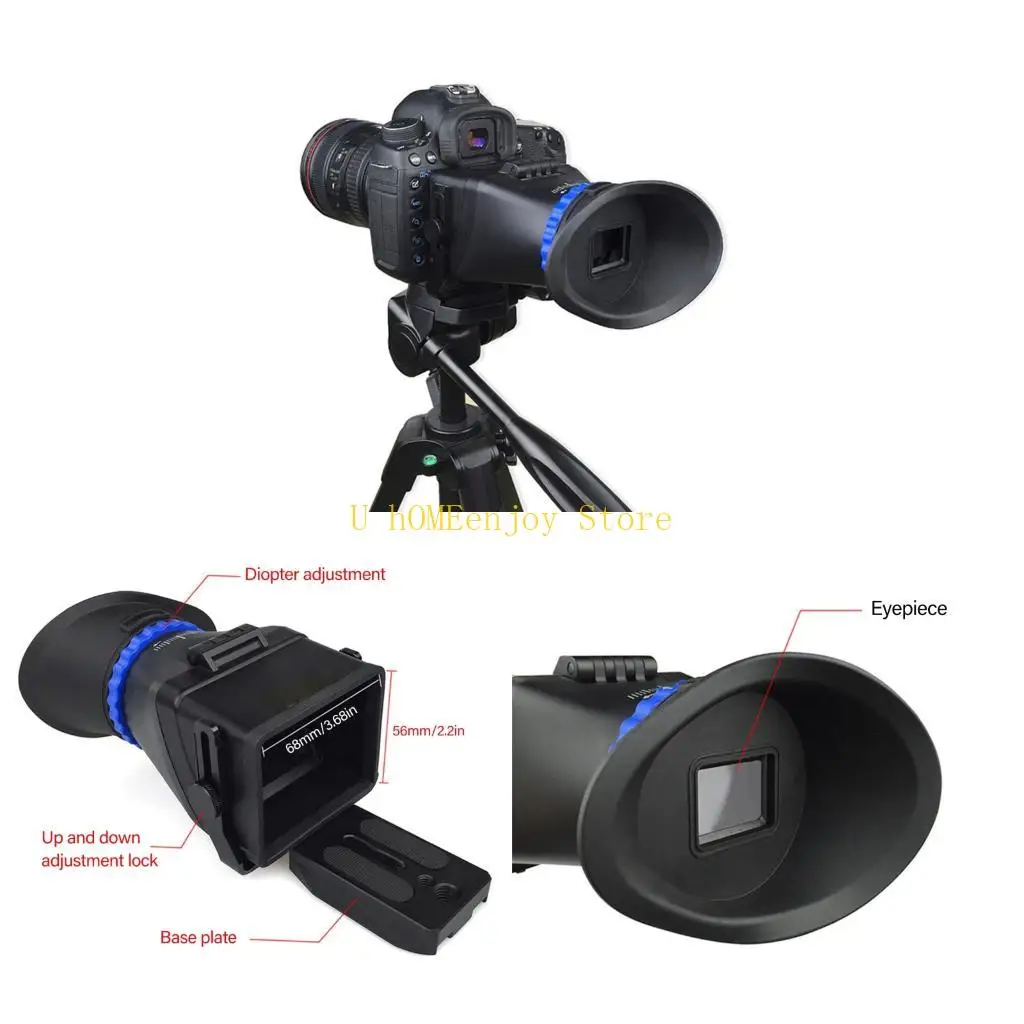 

B0KF 3.0x LCD ViewFinder 3INCH 3.2INCH ЖК -экрана Увеличение видоискателя Black Black