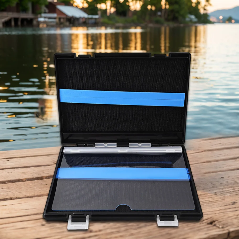 صندوق أدوات صيد السمك مزدوج الجوانب صندوق تخزين أدوات الصيد سعة كبيرة صندوق منظم الطعم البلاستيكي محمول للصيد في الهواء الطلق #4