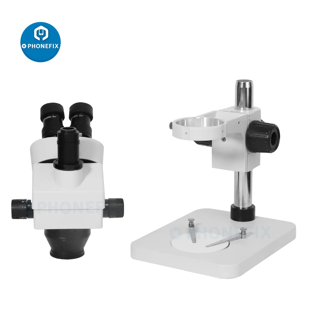 プロ3.5X-180Xテーブル柱スタンドズーム三眼実体顕微鏡pcb修理microscopio WF20X接眼レンズ56 ledライト