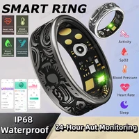 Anillo Inteligente 2026 con Monitor de Frecuencia Cardíaca, Presión Arterial, Oxígeno en Sangre, Sueño, Conteo de Pasos, Seguimiento de Actividad, Resistente al Agua y Compartible