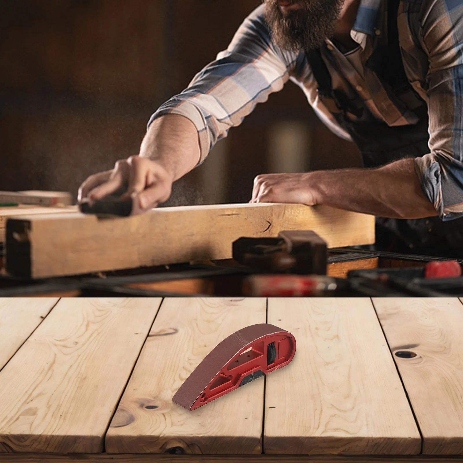 

For Metalworking Adjustable Sandpaper Holder Hand-made Sandpaper Holder Adjustable Tension Wheel Angle Polishing