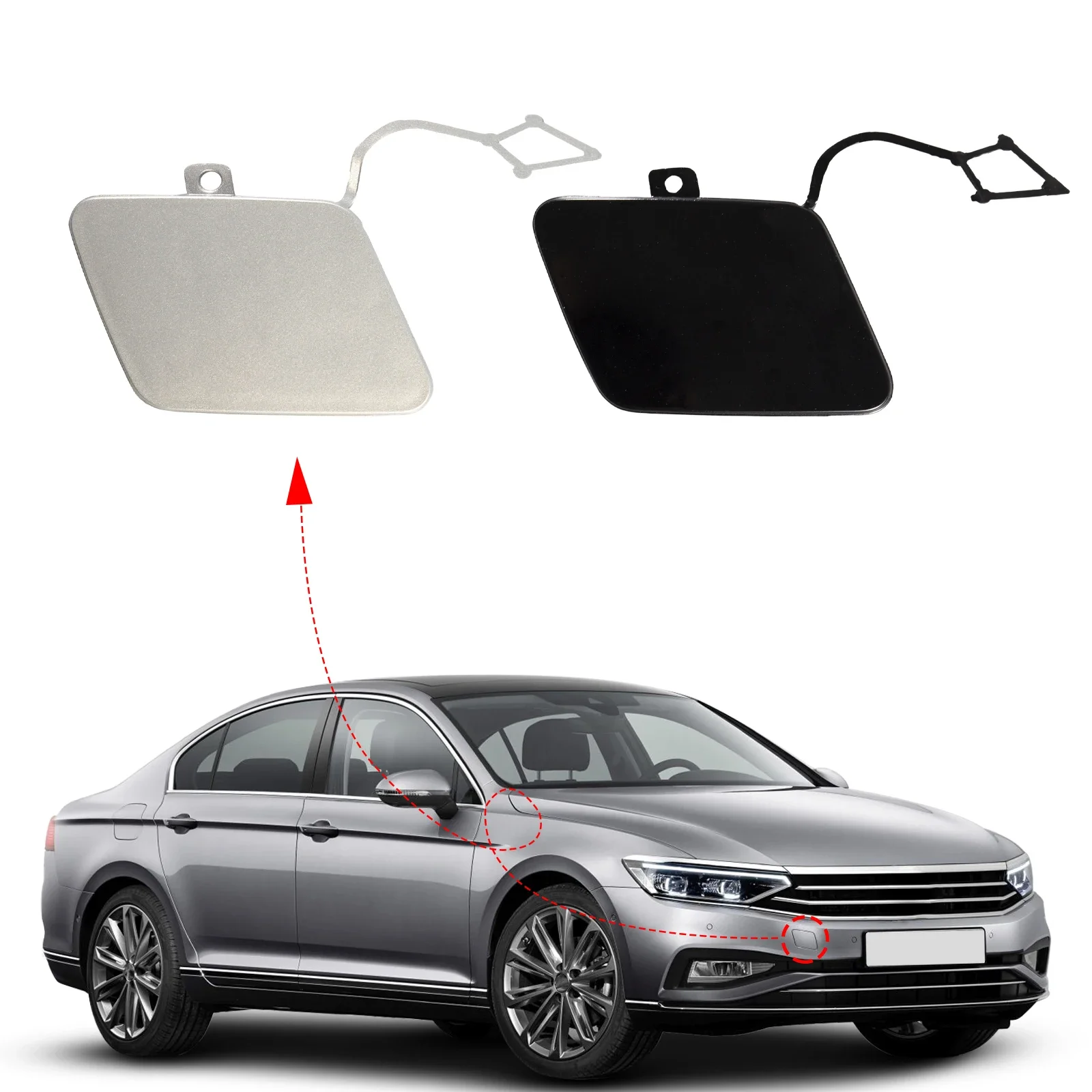 

OLANGDA передний бампер, фаркоп, крышка, буксировочная проушина для VW Passat B8, аксессуары 2020 2021 3GD807155A, автомобильные аксессуары