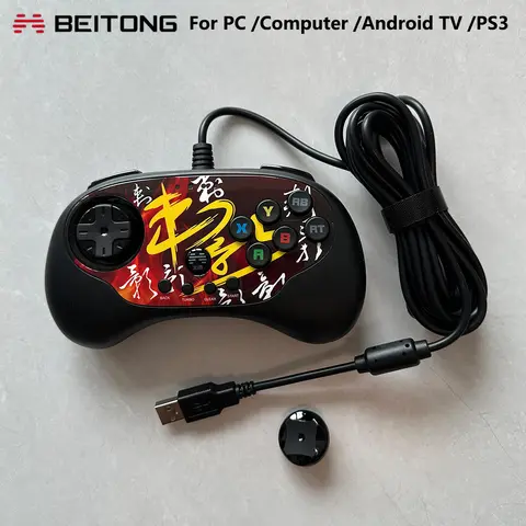 Original BEITONG BTP-C3 USB Wired Gamepad Betop CIYING Game Controller Arcade Fighting Joystick For Android TV PC Computer PS3