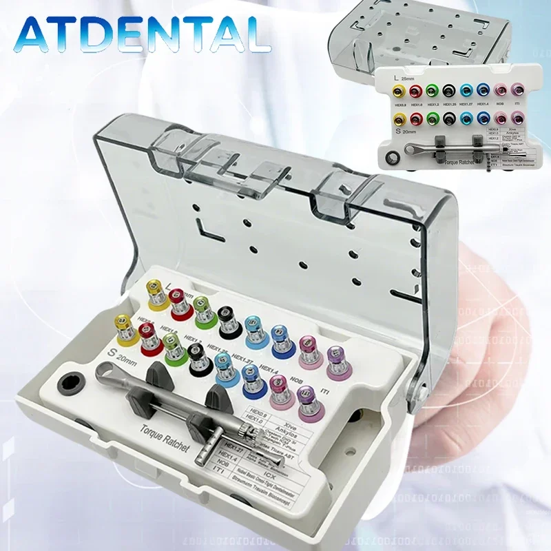 

Dental Implant Torque Wrench Screwdriver Prosthetic Kit Dental Instrument Autoclavable