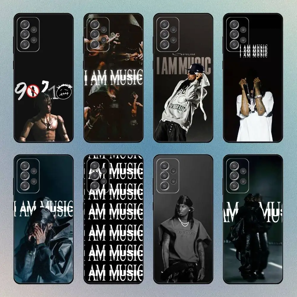 

I Am Music P-Playboi Cartis Phone Case For Samsung S25,S24,S21,S22,S23,S30,Ultra,S20,Plus,Fe,Lite,Note,10,9,5G Black Cover