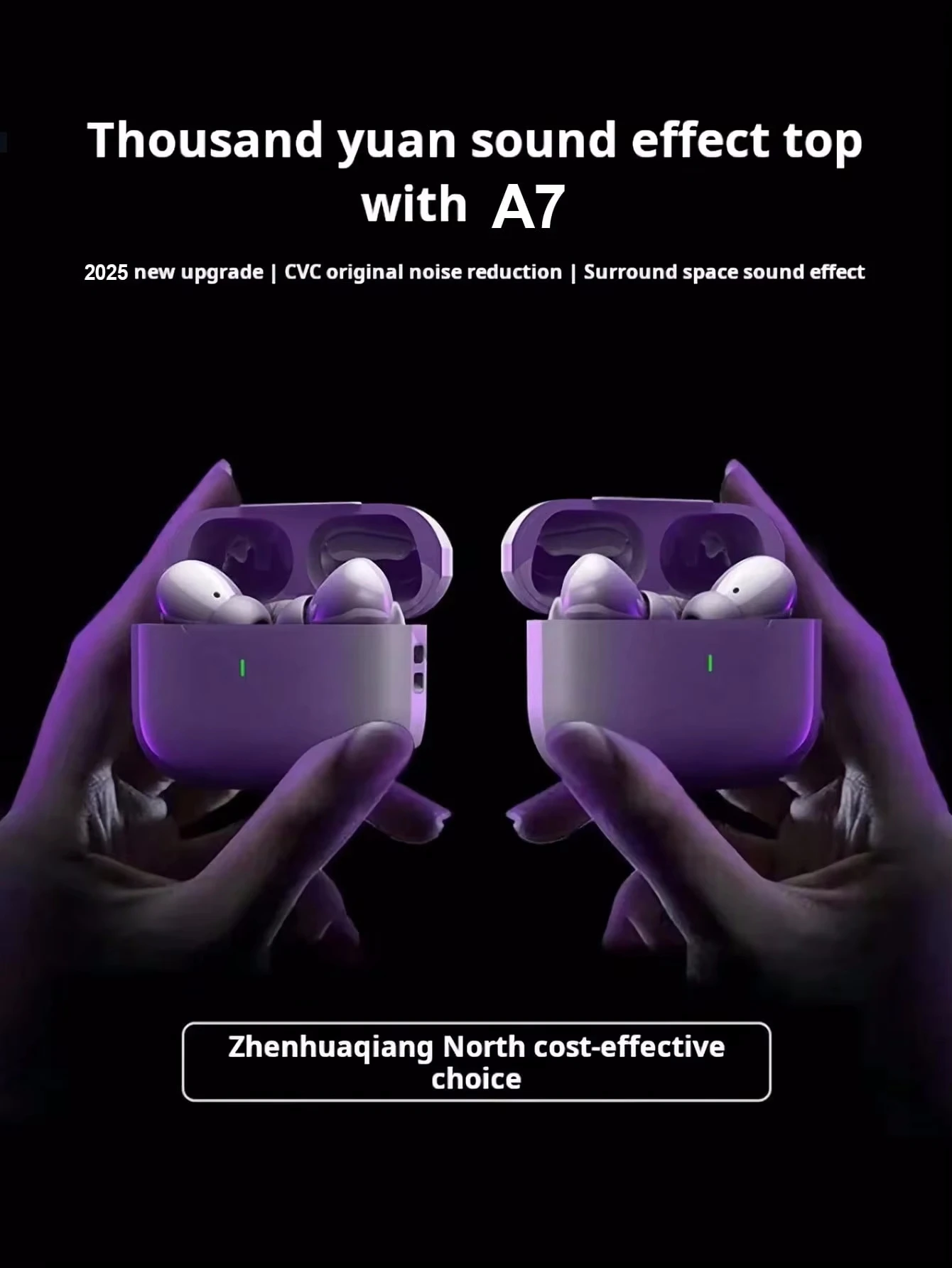 Беспроводные наушники с шумоподавлением, HIFI звук, спортивные наушники для ios-18 ANC Pro 2, беспроводные Bluetooth наушники, кабель типа USB-C