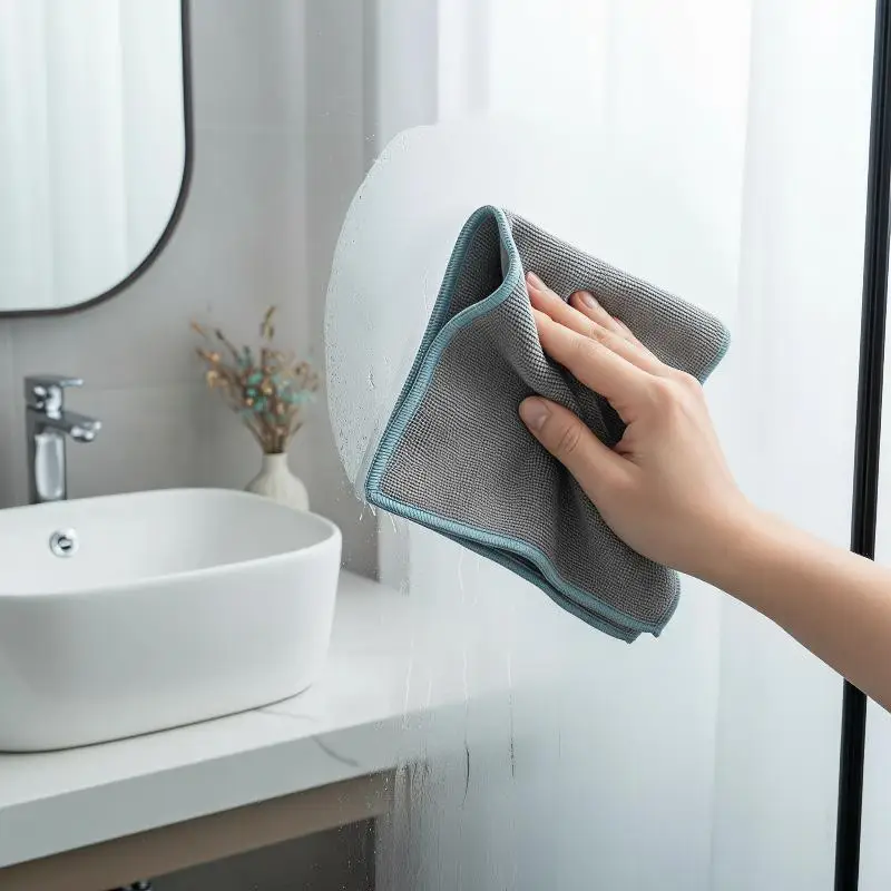 Microfiber Cleaning Cloths Thicken Lint Free Towel Reusable Absorbent For Car Window Glass Auto Detailing Drying Rags