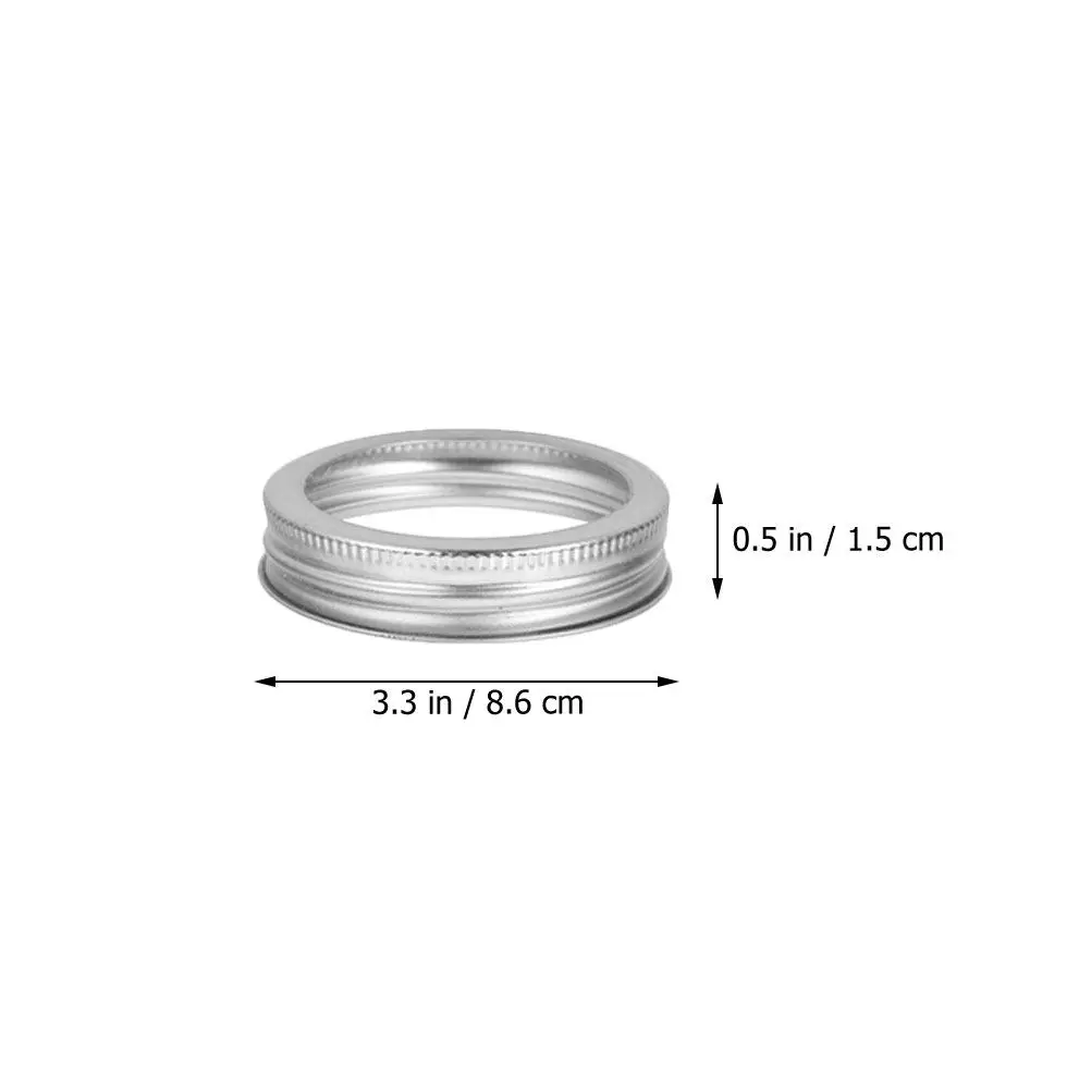 10Sets Mason Jar Lids Tinplate Leakproof Sealing Covers for Spices Jam Tea Coffee Candy Biscuits Fruits Nails Screws Regular