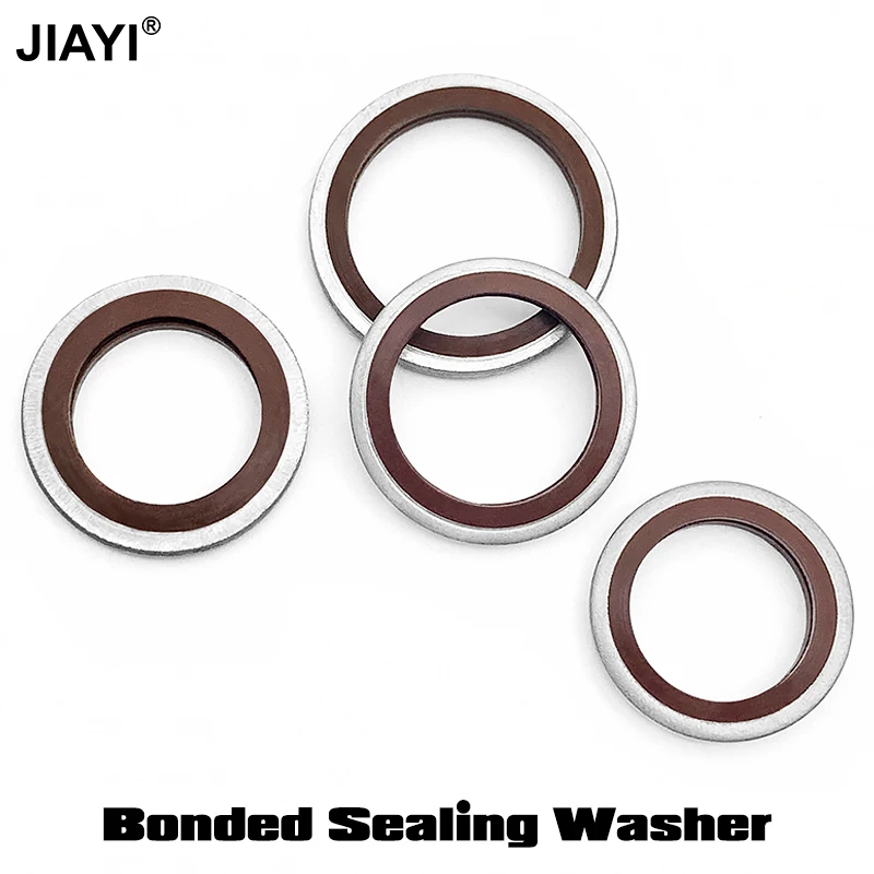 ID5 8 10 15 20 30~ID 60 Nitrile Rubber Gasket High Pressure Hydrated Metal Seal Ring FKM Wear Resistant Combined O Rings