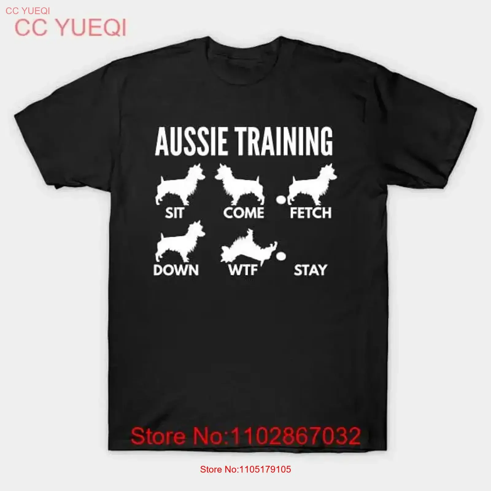 Aussie Training Australian Terrier Tricks Made in Australia T Shirt S 5XL vintage Washed homme Comfortable Breathable Stretched
