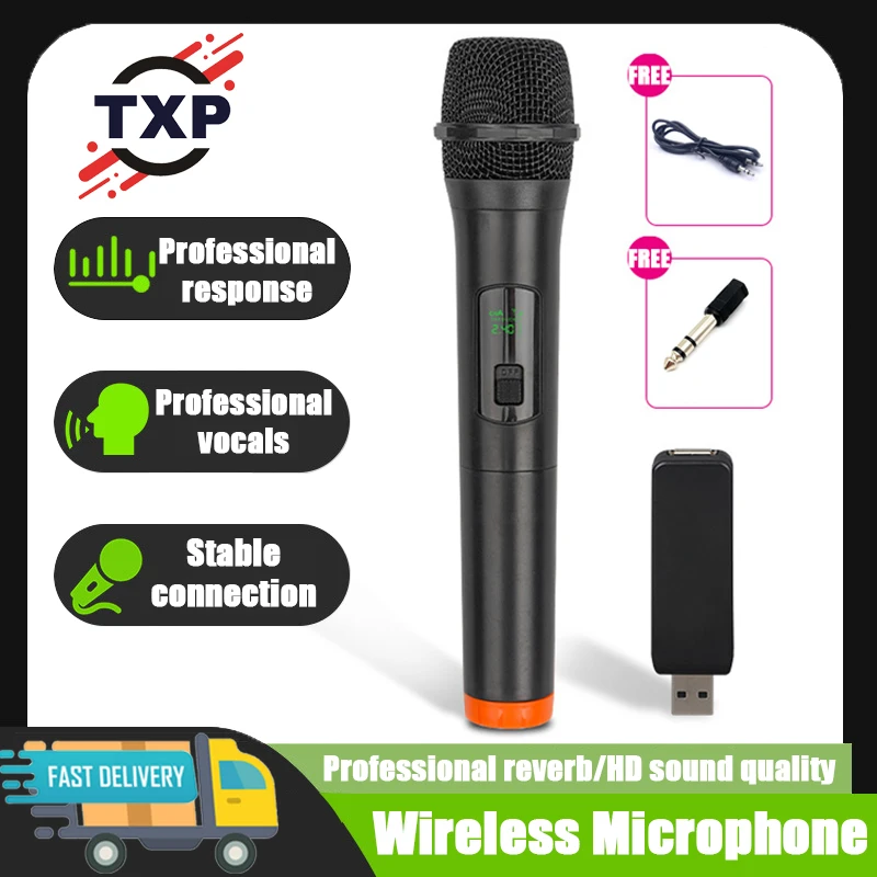 TXP-1S Wireless karaoke microphone Dynamic UHF home studio recording computer audio professional DJ session microphone