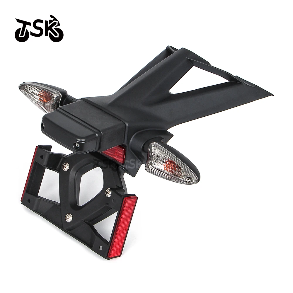 

For BMW S1000RR 2008-2018 S1000R 2013-2016 2013 2014 2015 Motorcycle Black ABS Plastic License Plate Holder Rear Mudguard Fender